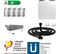 BOSCH Pacchetto di ventilazione per appartamento BOPA VE5 V5001 C 450, Set di staffe a parete - 7739621983