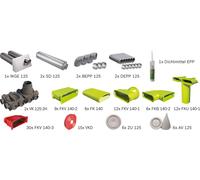BOSCH Pacchetto di ventilazione residenziale BOPA VE113, Pacchetto di distribuzione dell'aria a canale piatto fino a 160 m² - 7739623102