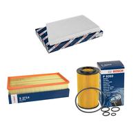 BOSCH Pacchetto Ispezione Filtro Olio aria abitacolo per Mercedes