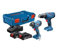 Bosch Pacco Doppio 18V 2 X 2.0Ah LI-ION Trapano Combi Urto Driver BSH6019G5172