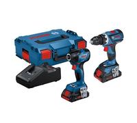Bosch Pacco Doppio 18V 2 X 4.0Ah LI-ION Trapano Combi Urto Driver BSH6019J0170