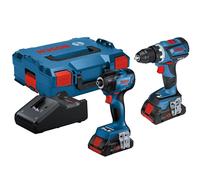 Bosch Pacco Doppio 18V 2 X 4.0Ah LI-ION Trapano Combi Urto Driver BSH6019J0170