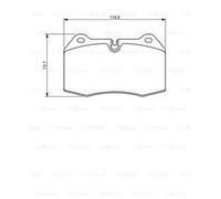 BOSCH Pastiglie Freni per BMW 7er E38 728i Il 735i 8er E31 850iCi 840i