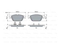 BOSCH Pastiglie Freno Bremsbelegsatz Frontale Adatto A per Audi Q5 A8