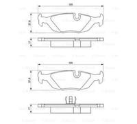 BOSCH Pattini Freno 0 986 466 751