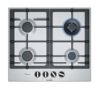 Bosch PCH6A5C90D Serie 6 Piano cottura a gas (autosufficiente), larghezza 60 cm, FlameSelect 9 livelli di potenza, accensione 1 mano premendo e ruotare, interruttore integrato
