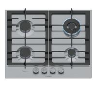 Bosch Serie 6 PCH6A5I90 , Piano cottura a gas, 60 cm, Acciaio inox