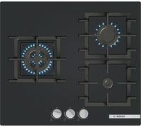 Bosch - Piano cottura a gas, serie 4, 60 cm, gas stop, vetro temperato, nero, PNC6B6K40
