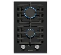 Bosch Piano cottura domino a gas PRB3A6I40 in vetroceramica nero da 30 cm - Serie 8