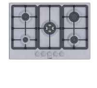 Bosch Serie 4 PGQ7B5K90 , Piano cottura a gas, 75 cm, Acciaio inox