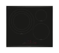 BOSCH - Piastra a induzione, 60 cm, Serie 6, 3 Zone di cottura, Elettronica DirectSelect, PerfectFry Plus, Home Connect, Nero, PID675HC1E