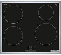 BOSCH PIE645BB5E - Piano cottura a induzione serie 4, piano cottura autosufficiente in vetroceramica 60 cm di larghezza, TouchSelect, PowerBoost, ReStart, telaio avvolgente, timer con funzione di