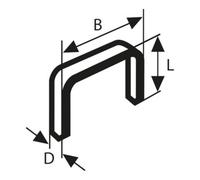 Bosch Pinza per fili sottili tipo 59 10,6x0,72x8mm Quantità:1000