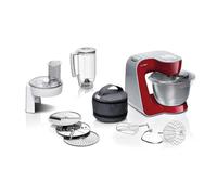 Bosch Impastatrice Planetaria Capacità Ciotola 3.9 Litri Potenza 1000 Watt + Bicchiere Frullatore Capacità 1.25 Litri colore Rosso - MUM58720