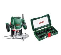 Bosch POF 1200 AE Router Expert, 1200 W + Bosch 2607019469 Set Misto, 15 Frese H