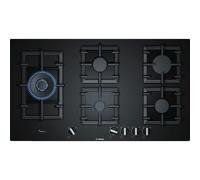 BOSCH PPS9A6B90 PIANO COTTURA DA INCASSO 90 CM 5 FUOCHI A GAS NERO