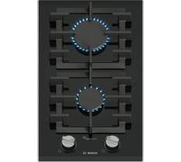 Bosch Piano cottura domino a gas PRB3A6I40 in vetroceramica nero da 30 cm - Serie 8