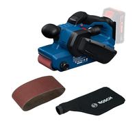 Bosch PRO 18V System Levigatrice a nastro a batteria GBS18V-75 (incl. nastro di levigatura a grana 80, sacchetto raccoglipolvere)