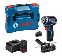 Bosch Avvitatore GSR 12V-32 FC, 2x GBA 12V 2.0Ah, accessori, impugnatura aggiuntiva, profondimetro, L-BOXX Quantità:1