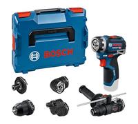 Bosch PRO 18V System Trapano-avvitatore a batteria GSR12V-32FC (incl. GFA 12-M, GFA 12-X, GFA 12-E, GFA 12-W, GFA 12-H, impugnatura ausiliaria, calibro di profondità, L-BOXX)