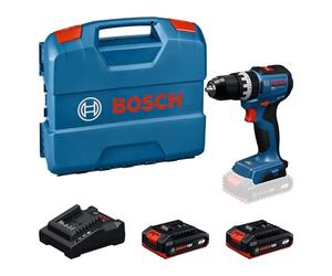 Bosch PRO 18V System Trapano-avvitatore a percussione a batteria GSB18V-52 (in atteria GBA 18V 2.0Ah, GAL 18V-20, L-case)