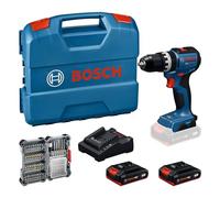 Bosch PRO 18V System Trapano-avvitatore a percussione a batteria GSB18V-52 (in atteria GBA 18V 2.0Ah, GAL 18V-20, set AC, L-case)
