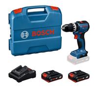 Bosch PRO 18V System Trapano-avvitatore a percussione a batteria GSB18V-52 (in atteria GBA 18V 2.0Ah, GAL 18V-20, L-case)