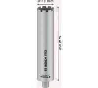 Bosch PRO Core Cutter Umido, 112 X 450 Mm, 1 1/4 UNC