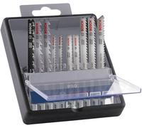 Bosch PRO Hardwood and Laminate - Set di 10 lame per seghetto alternativo (per legno duro, parquet, lunghezza 83 mm, accessori professionali)