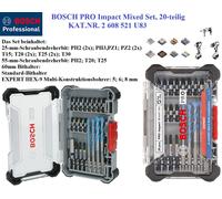 ⭐BOSCH PRO Impact Mixed Set, 20 Pezzi Durevole 2 608 521 U83⭐