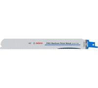 Bosch PRO Medium-Thick Metal S1137BEF - 2 lame precise per sega a sciabola (per tubi e profili in metallo, metalli non ferrosi, lunghezza 225 mm, accessori professionali)