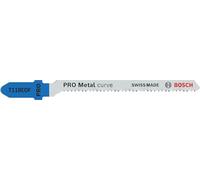 Bosch PRO Metal Curve T118EOF - 2 lame per seghetto alternativo (per lamiere d'acciaio, lamiere d'acciaio, lunghezza 83 mm, accessori professionali)