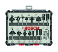 Bosch Pro Punta Del Router Misto Set 15 Pezzi Per Duro & Materiali Compositi