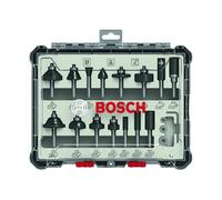 Bosch Pro Punta Del Router Misto Set 15 Pezzi Per Duro & Materiali Compositi