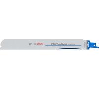 Bosch PRO Thin Metal S1137EAF - 5 lame precise per sega a sciabola (per tubi e profili in metallo, metalli non ferrosi, lunghezza 225 mm, accessori professionali)