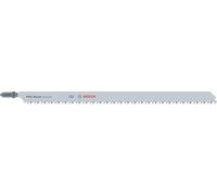 Bosch PRO Wood precise T1044DP - 2 lame per seghetto alternativo (per legname da costruzione, legno tenero, lunghezza 250 mm, accessorio professionale)