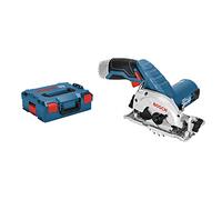 Bosch Professional 0 601 6A1 002 Sega Circolare a Batteria GKS 12V-26 System, Ø Lama: 85 mm, Batterie e Caricabatteria non Inclusi, in Valigetta L-BOXX, 18 watts, 12 volts, blu, unica