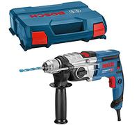 Bosch Professional 060117B401 Trapano con Percussione GSB 20-2, Numero di Giri a Vuoto 3.000 Giri/min, con Set di Accessori, in Valigetta L-Case, 850 watts