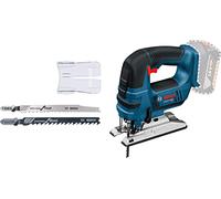 Bosch Professional 06015A6100 Gst 18V-Li B Seghetto Alternativo a Batteria, 2700 Corse/Min, Ioni di Litio, 4 Ah, 0-45°, Senza Batterie, in Cartone, 18 V, Versione con Staffa