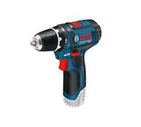 Bosch Professional 0601868101 GSR 12V-15-LI Trapano Avvitatore, Senza Batteria e Caricabatterie, Nero, Blu, Rosso, 12 V