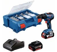 Bosch Professional 06019H530A GSB 18V-55 -Trapano avvitatore a percussione a ba