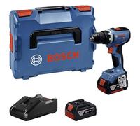 Bosch Professional 18V System Trapano-avvitatore a batteria GSR 18V-65 (motore brushless, lunghezza della testa 166, incl. 2 batterie GBA 18V 5.0Ah, caricabatteria GAL 18V-40, L-BOXX)