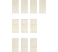 Bosch Professional 10 pz. Set di abrasivi a rete Expert M480 (per Legno duro, Vernice su legno, 93x186 mm, Grana 80/120/180, accessorio Levigatrice orbitale)