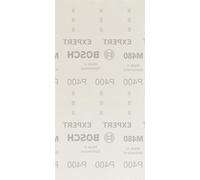 Bosch Professional 10x Abrasivi a rete Expert M480 (per Legno duro, Vernice su legno, 115x230 mm, Grana 400, accessorio Levigatrice orbitale)
