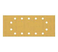 Bosch Professional 10x Carte abrasive Expert C470 con 14 fori (per Legno duro, Vernice su legno, 115x280 mm, Grana 320, accessorio Levigatrice orbitale)