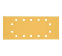 Bosch Professional 10x Carte abrasive Expert C470 con 14 fori (per Legno duro, Vernice su legno, 115x280 mm, Grana 120, accessorio Levigatrice orbitale)