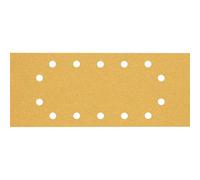 Bosch Professional 10x Carte abrasive Expert C470 con 14 fori (per Legno duro, Vernice su legno, 115x280 mm, Grana 60, accessorio Levigatrice orbitale)