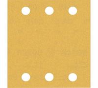 Bosch Professional 10x Carte abrasive Expert C470 con 6 fori (per Legno duro, Vernice su legno, 115x107 mm, Grana 180, accessorio Levigatrice orbitale)