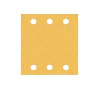 Bosch Professional 10x Carte abrasive Expert C470 con 6 fori (per Legno duro, Vernice su legno, 115x107 mm, Grana 120, accessorio Levigatrice orbitale)