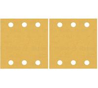 Bosch Professional 10x Carte abrasive Expert C470 con 6 fori (per Legno duro, Vernice su legno, 115x107 mm, Grana 180, accessorio Levigatrice orbitale) (Confezione da 2)